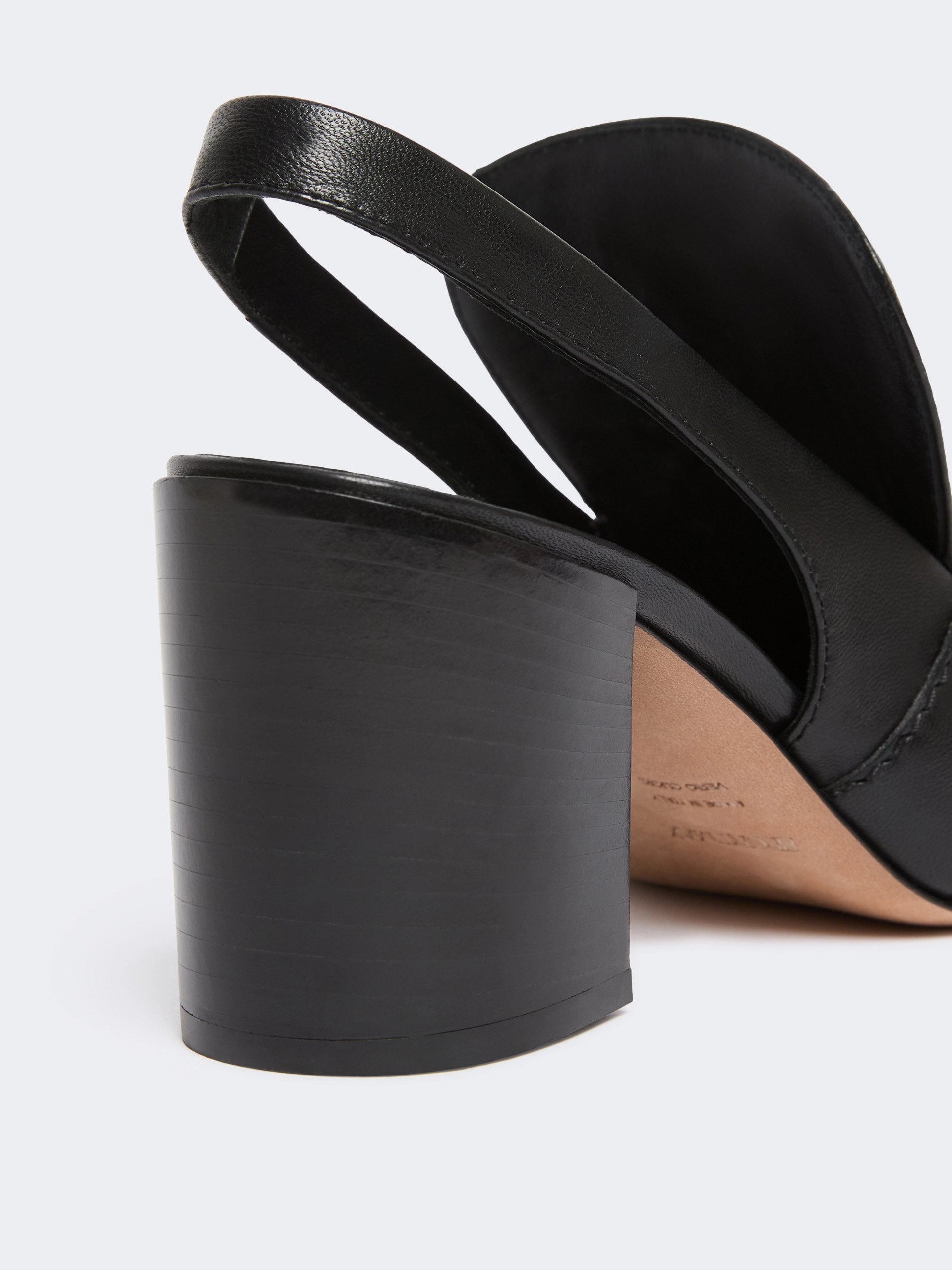 Nappa leather slingbacks - BLACK - Sportmax - 5
