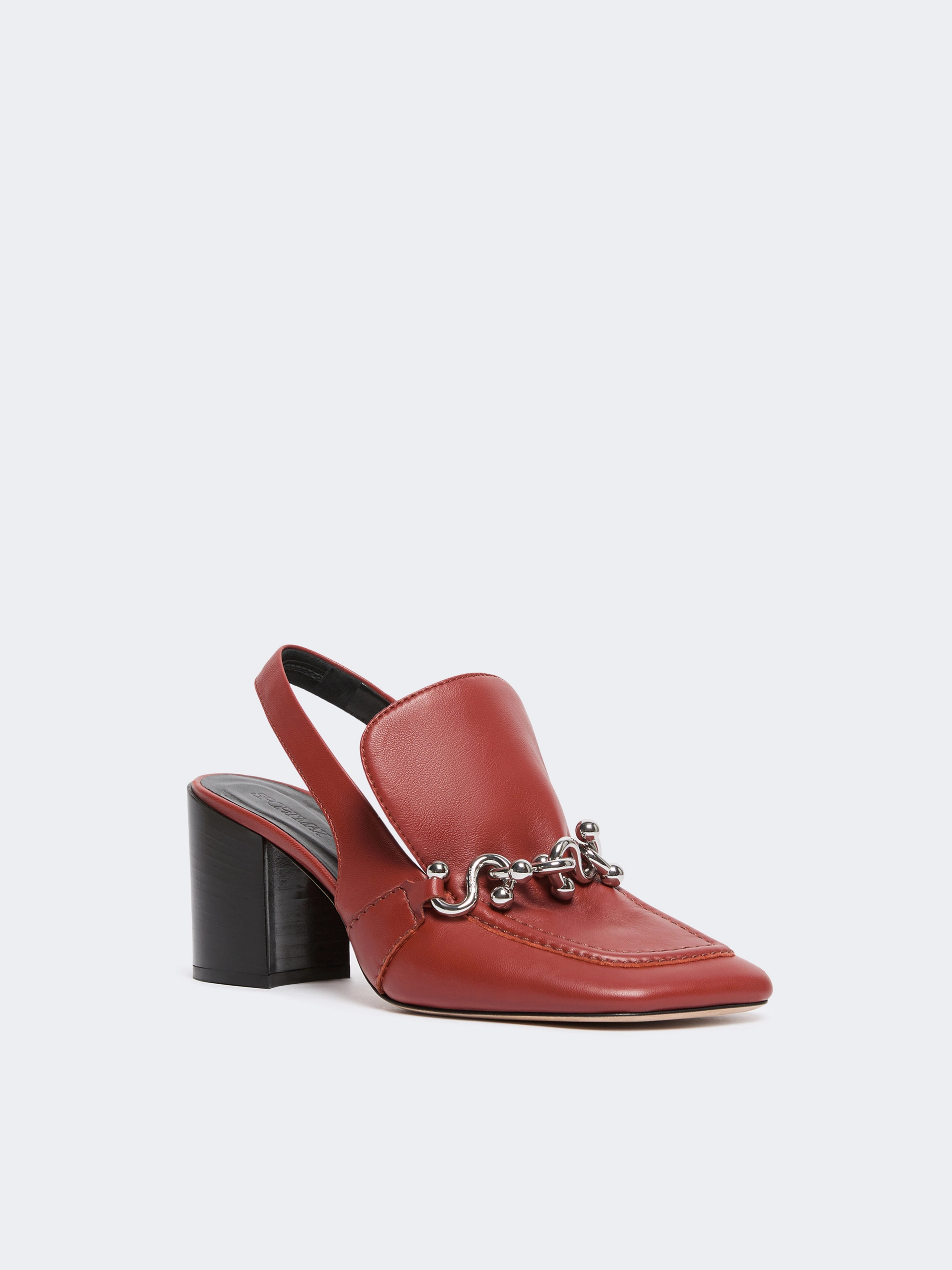 Nappa leather slingbacks - RUST - Sportmax - 2