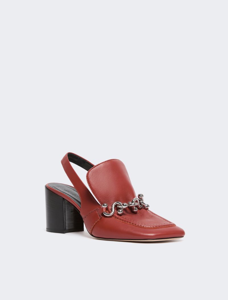 Nappa leather slingbacks - RUST - Sportmax - 2