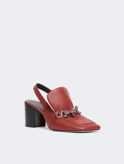 Nappa leather slingbacks - RUST - Sportmax - 2