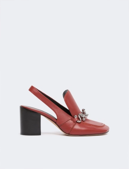 Nappa leather slingbacks - RUST - Sportmax - 1
