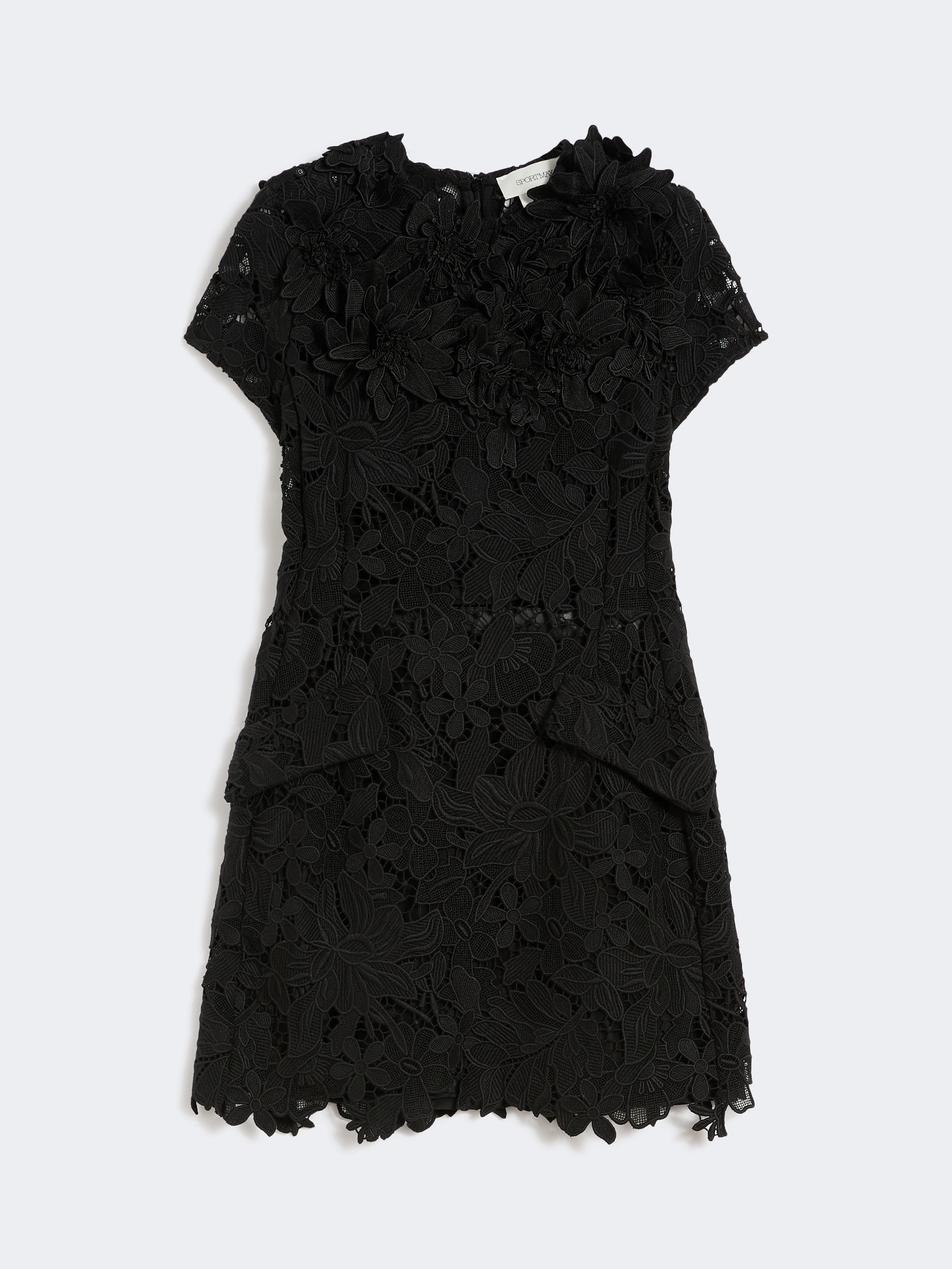 Macramé hourglass dress - BLACK - Sportmax - 5