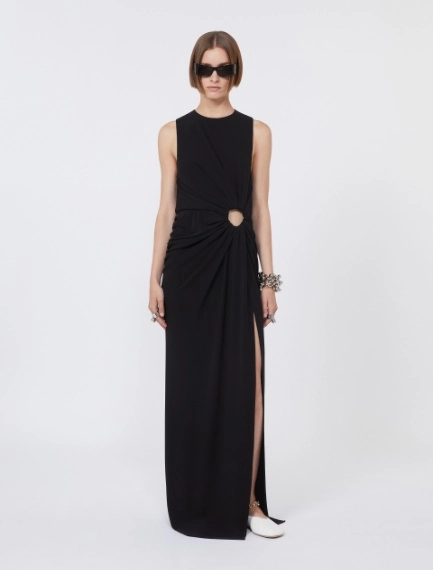 Robe sans manches en jersey stretch - NOIR - Sportmax