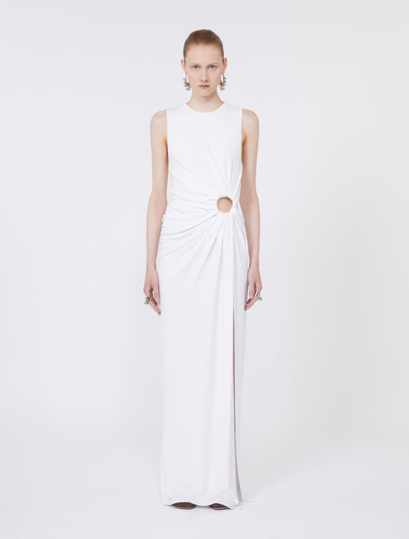 Sleeveless stretch jersey dress - MILK - Sportmax - 2