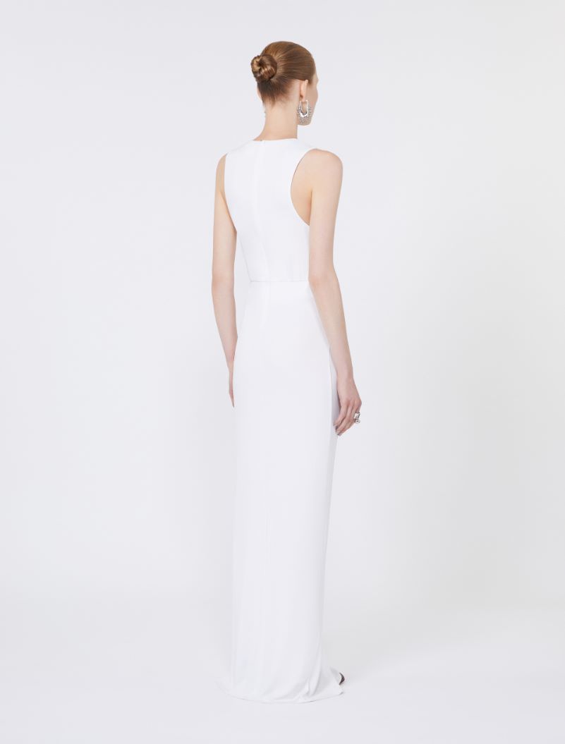 Sleeveless stretch jersey dress - MILK - Sportmax - 3