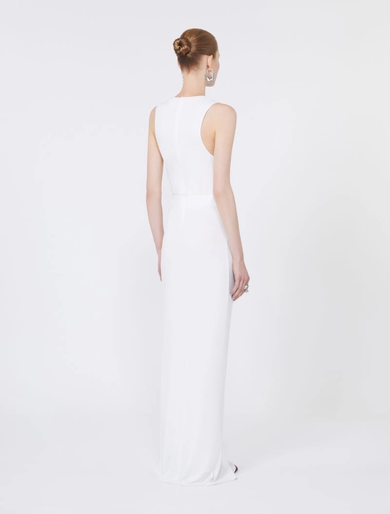 Abito smanicato in jersey stretch - LATTE - Sportmax - 3