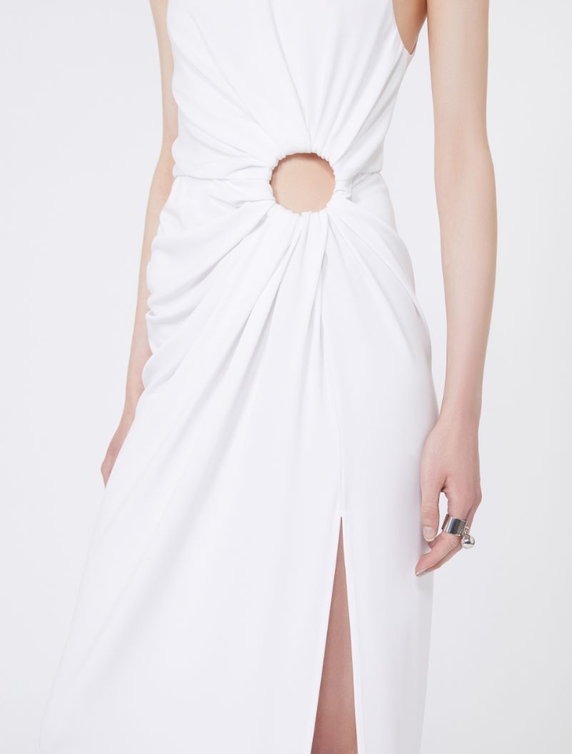 Sleeveless stretch jersey dress - MILK - Sportmax - 4