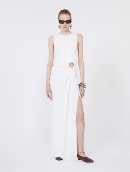 Abito smanicato in jersey stretch - LATTE - Sportmax