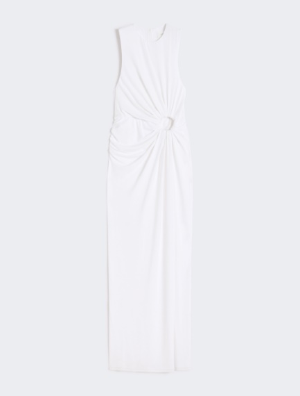 Sleeveless stretch jersey dress - MILK - Sportmax