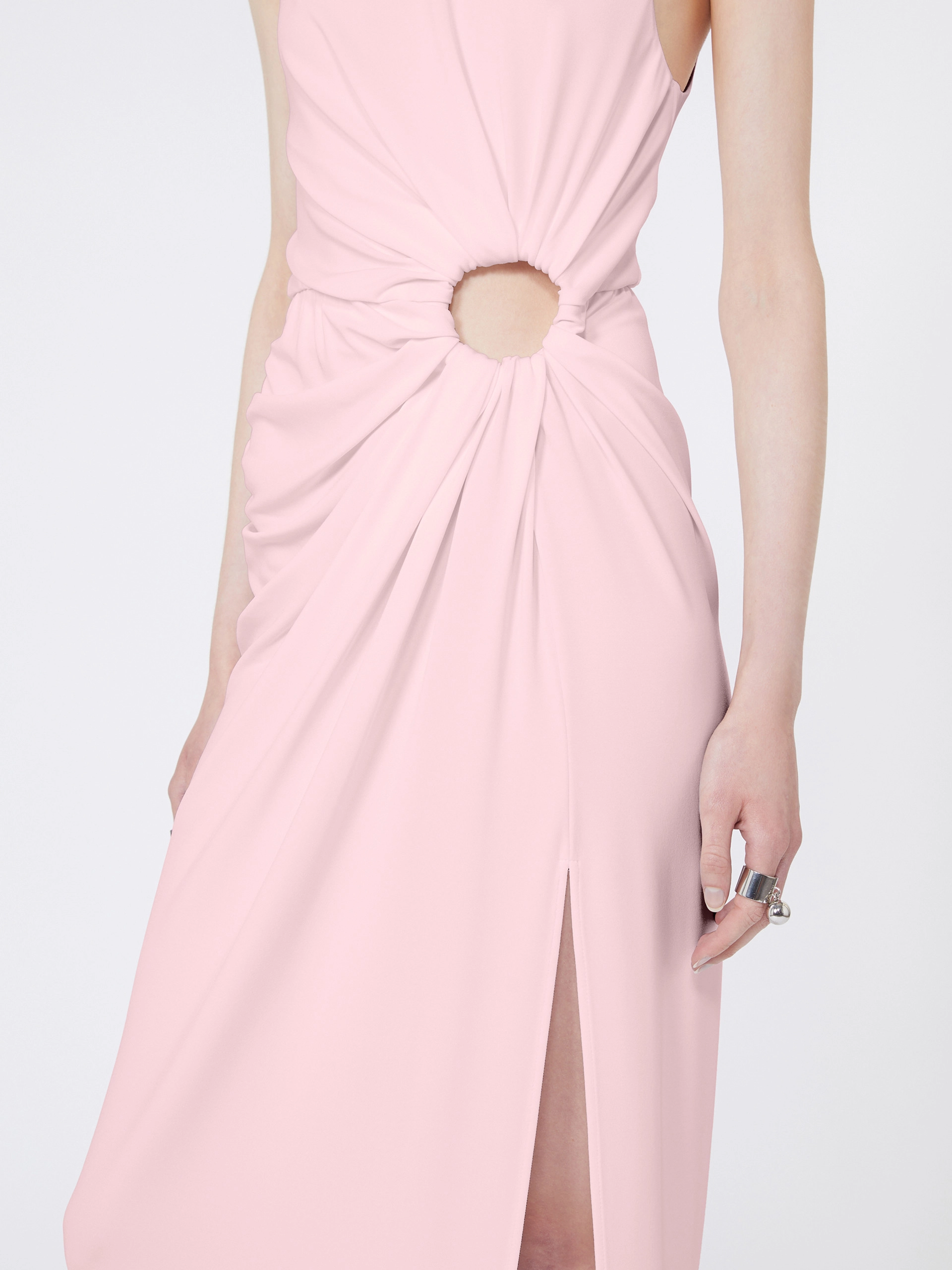 Sleeveless stretch jersey dress - PINK - Sportmax - 4