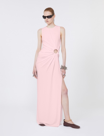 Sleeveless stretch jersey dress - PINK - Sportmax