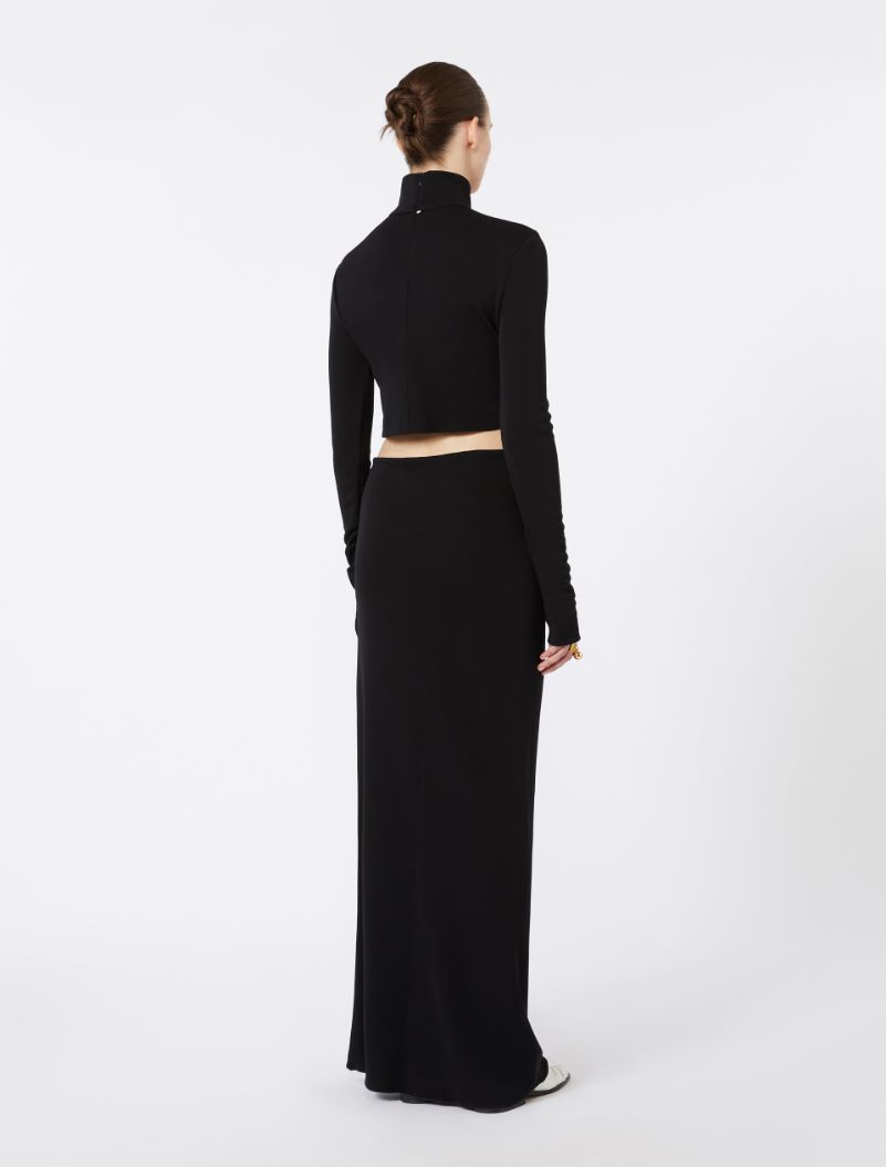 Jersey dress with knot - BLACK - Sportmax - 3