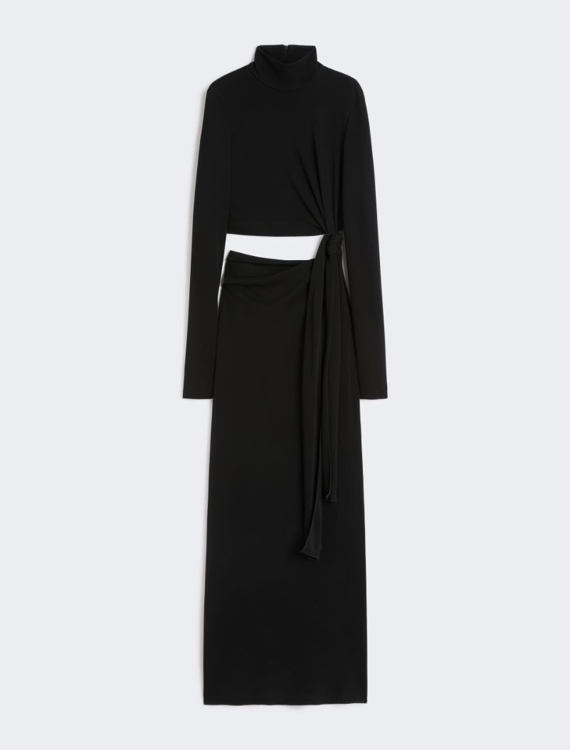 Jersey dress with knot - BLACK - Sportmax - 6