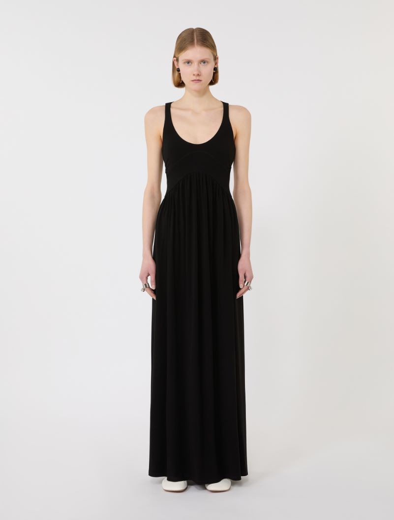 Long crepe jersey dress - BLACK - Sportmax - 2
