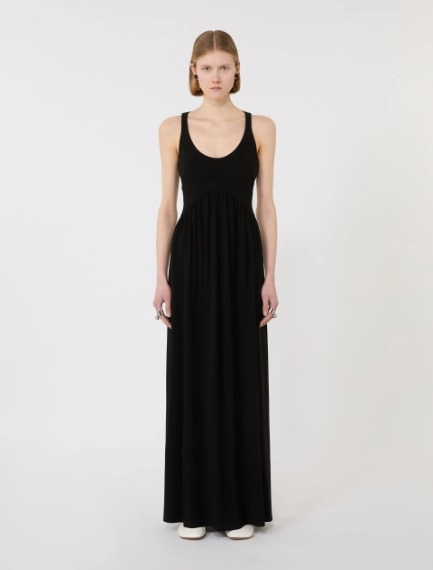 Long crepe jersey dress - BLACK - Sportmax - 2