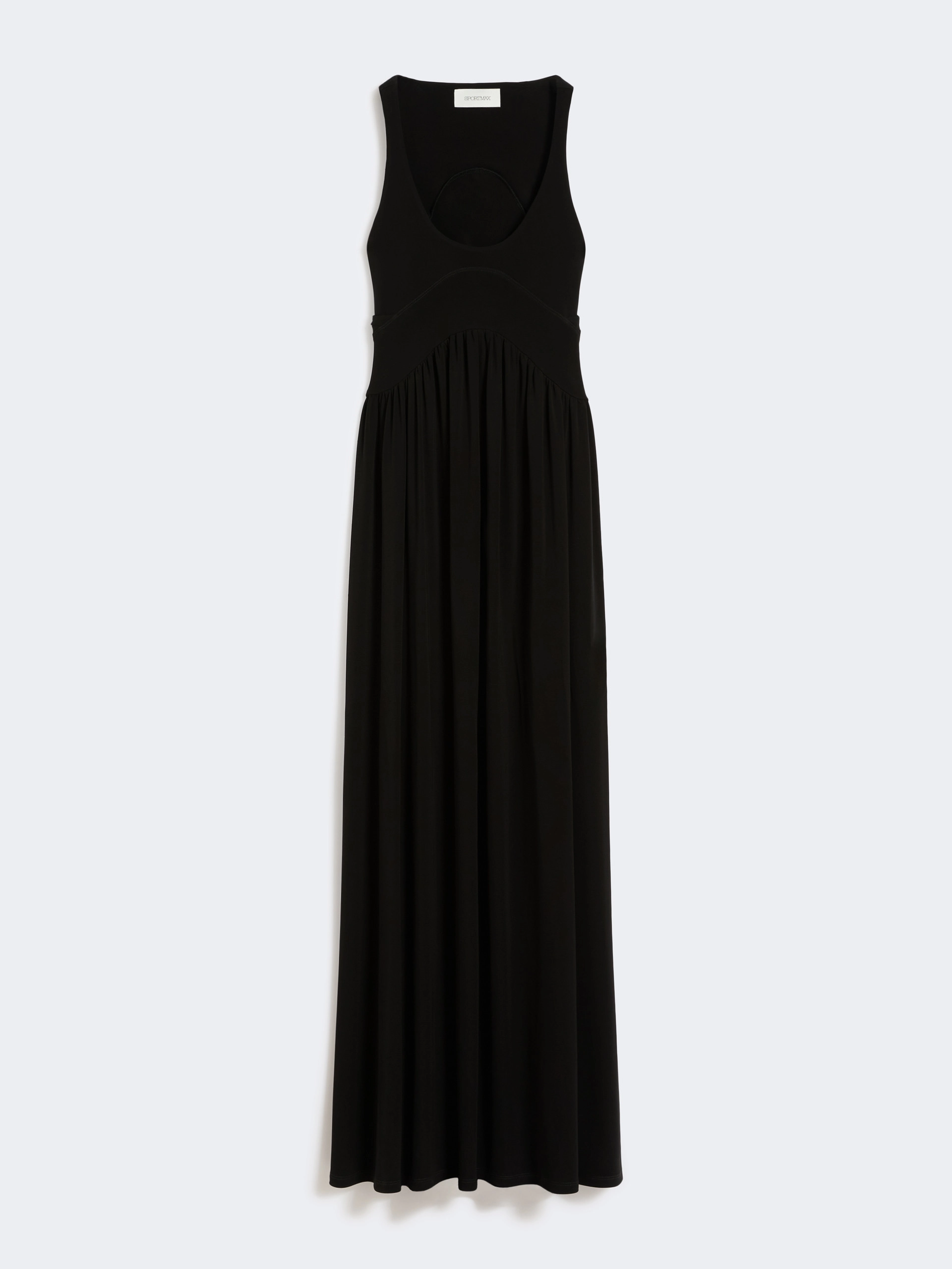 Long crepe jersey dress - BLACK - Sportmax - 5