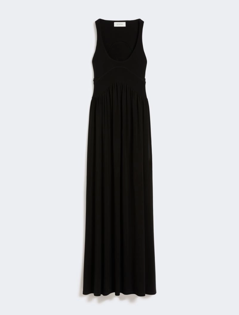 Long crepe jersey dress - BLACK - Sportmax - 6