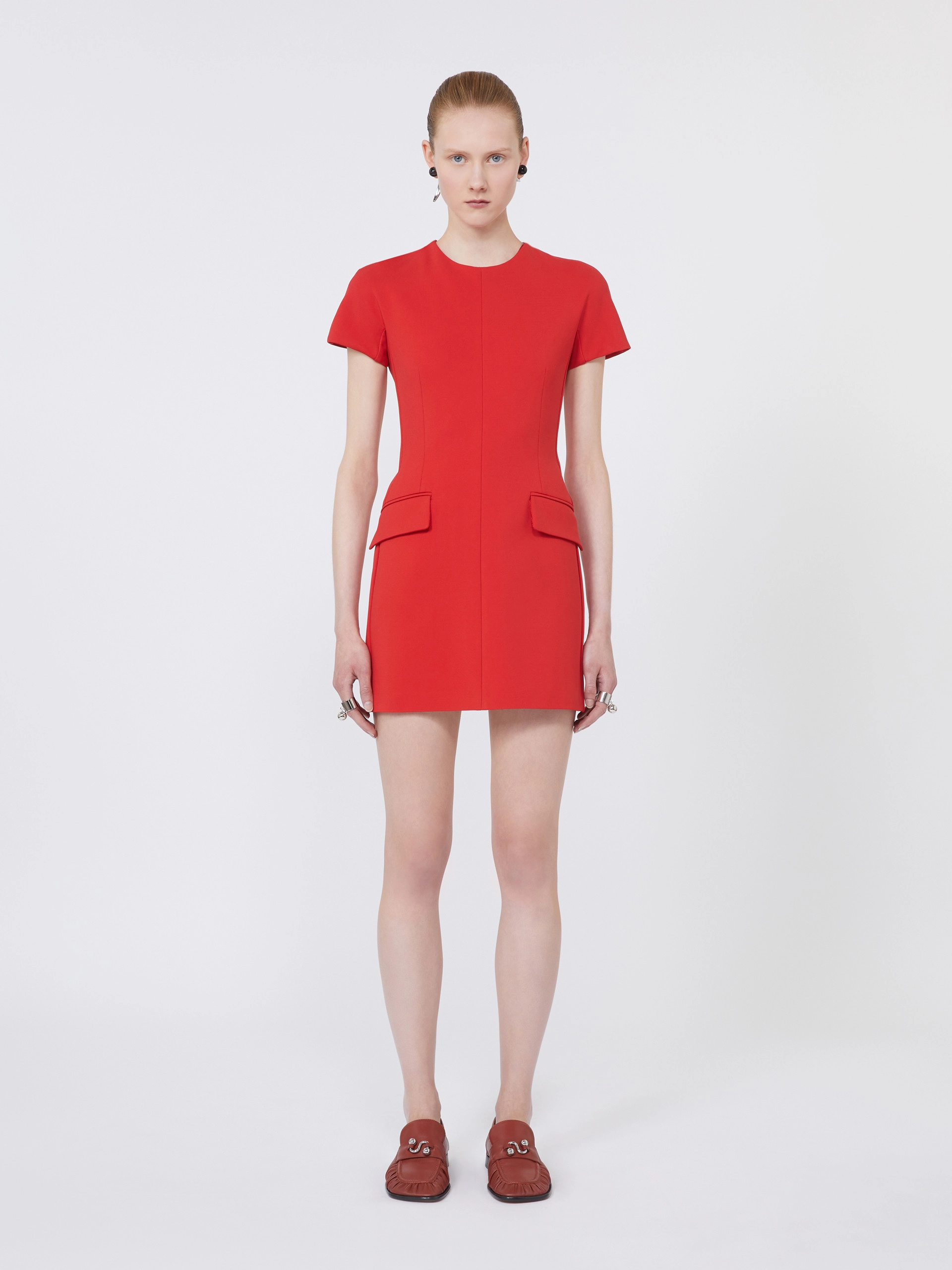 Jersey hourglass dress - CORAL - Sportmax - 2