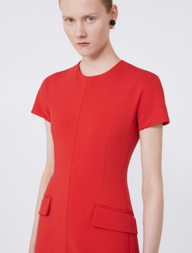 Jersey hourglass dress - CORAL - Sportmax - 4