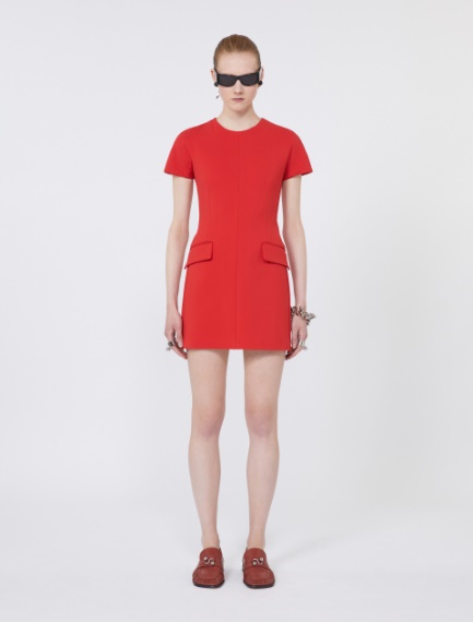 Jersey hourglass dress - CORAL - Sportmax