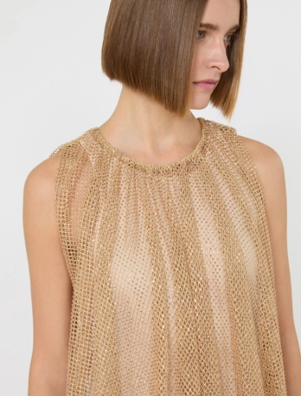 Abito smanicato in jersey con cristalli - CAMMELLO - Sportmax - 4