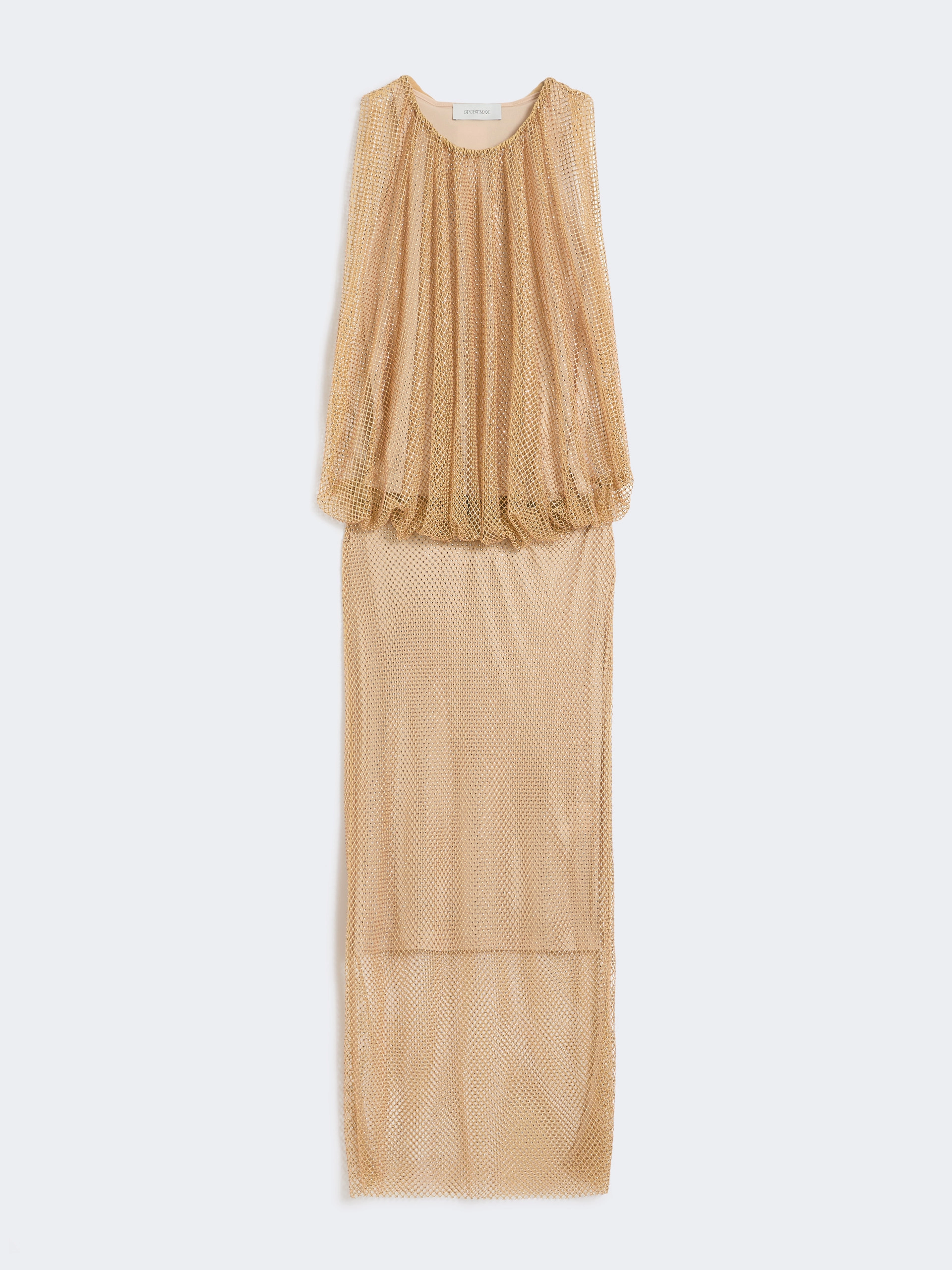 Abito smanicato in jersey con cristalli - CAMMELLO - Sportmax - 6