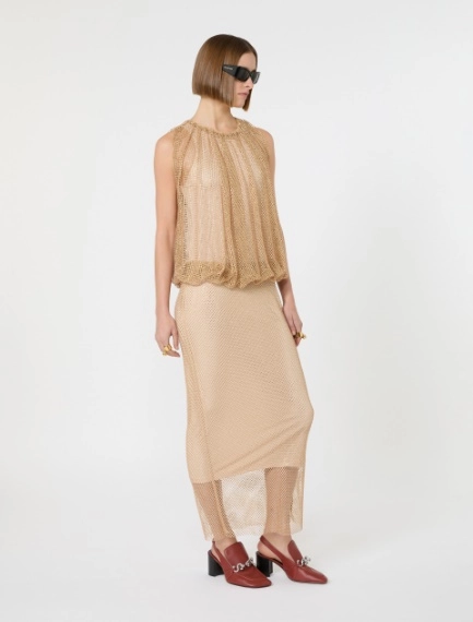 Abito smanicato in jersey con cristalli - CAMMELLO - Sportmax - 1