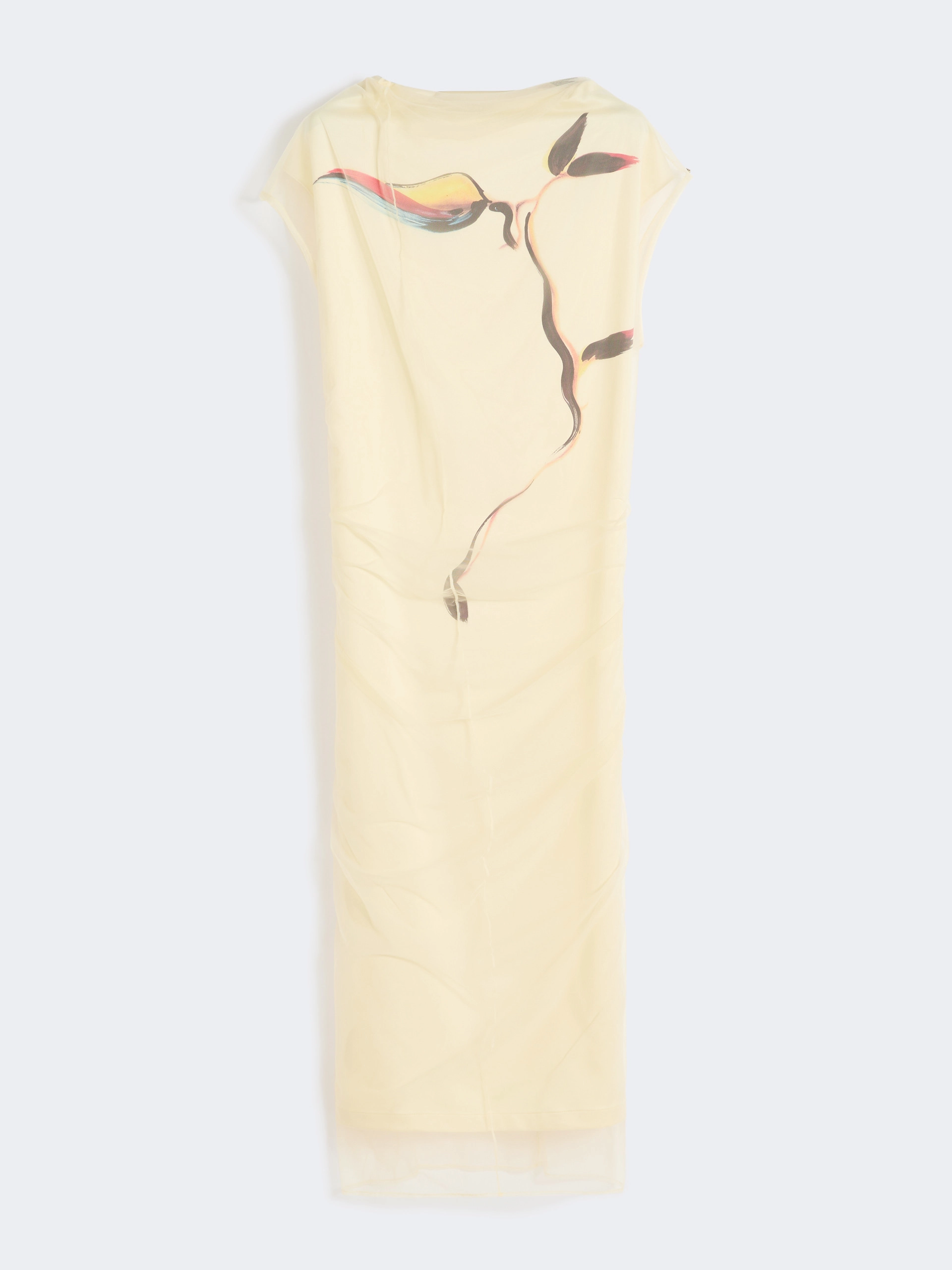 Double-layer satin dress - LIGHT YELLOW - Sportmax - 6