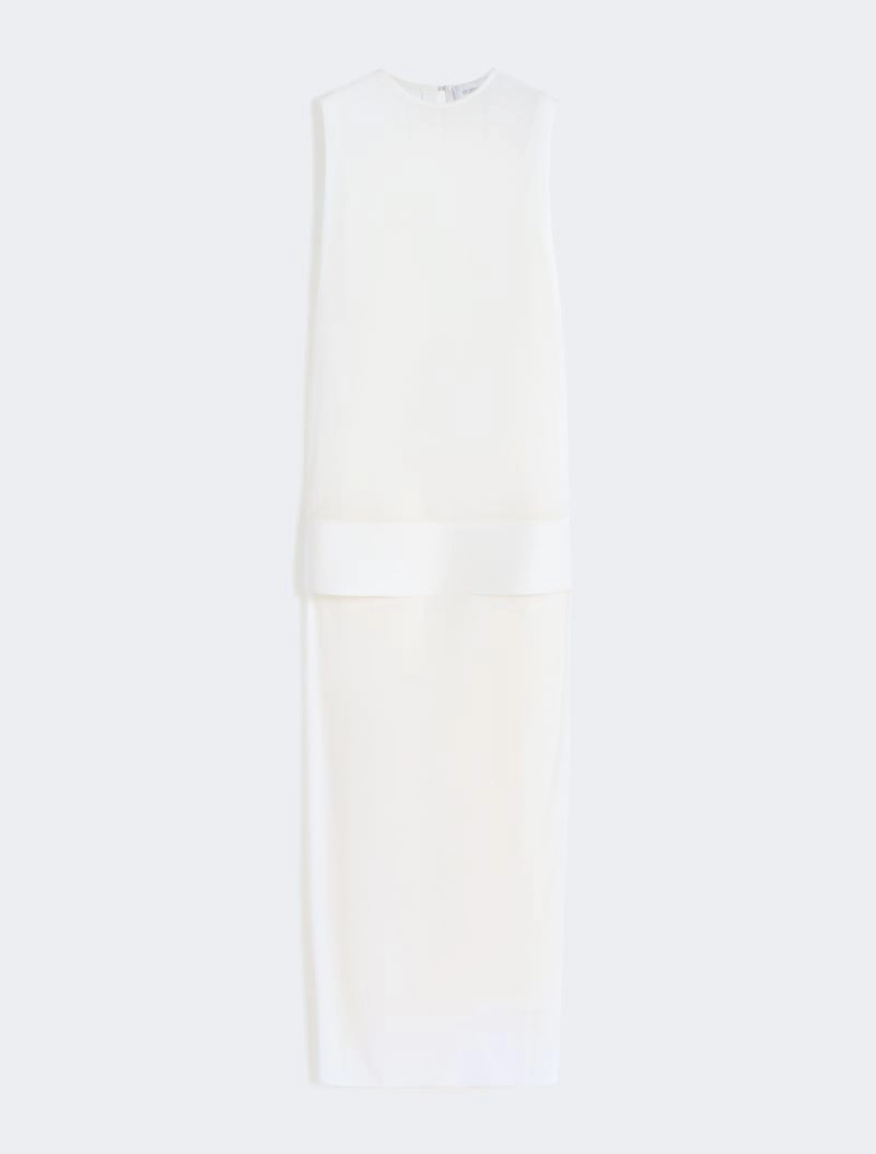 Long, viscose jersey dress - WHITE - Sportmax - 7