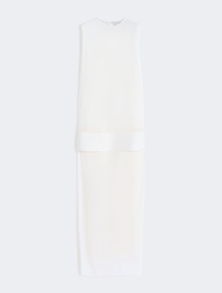 Long, viscose jersey dress - WHITE - Sportmax - 7