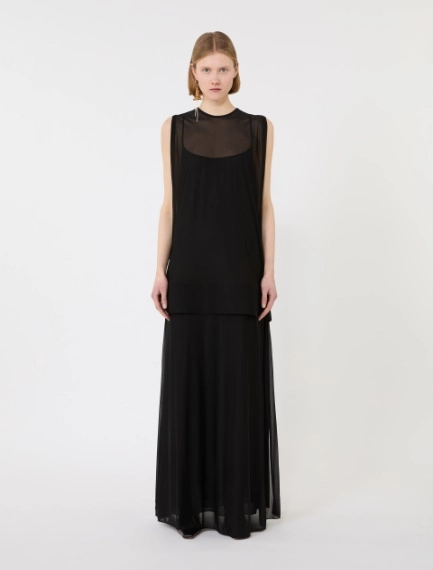 Long, viscose jersey dress - BLACK - Sportmax - 2