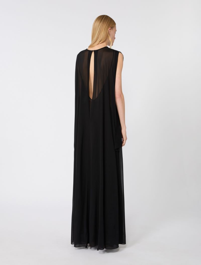 Abito lungo in jersey di viscosa - NERO - Sportmax - 3
