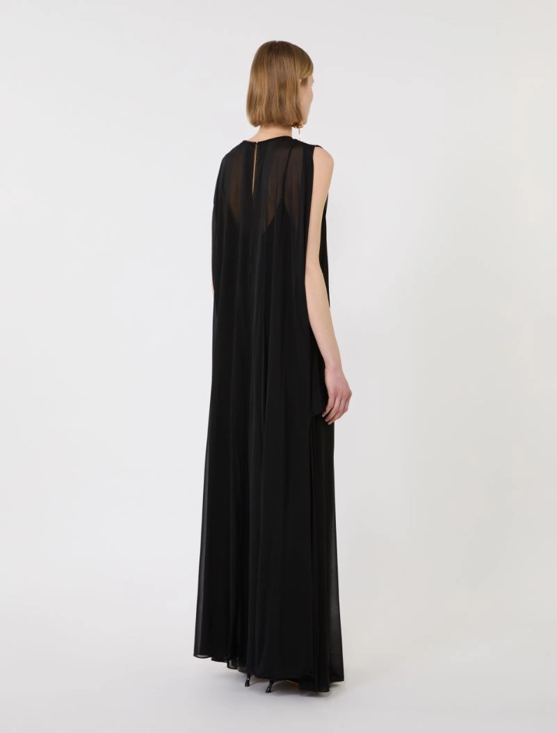 Long, viscose jersey dress - BLACK - Sportmax - 3