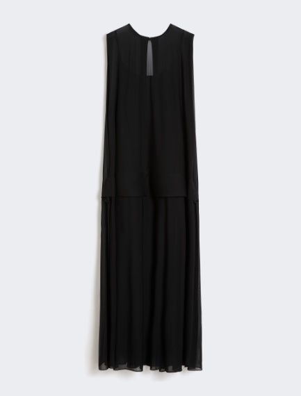 Abito lungo in jersey di viscosa - NERO - Sportmax