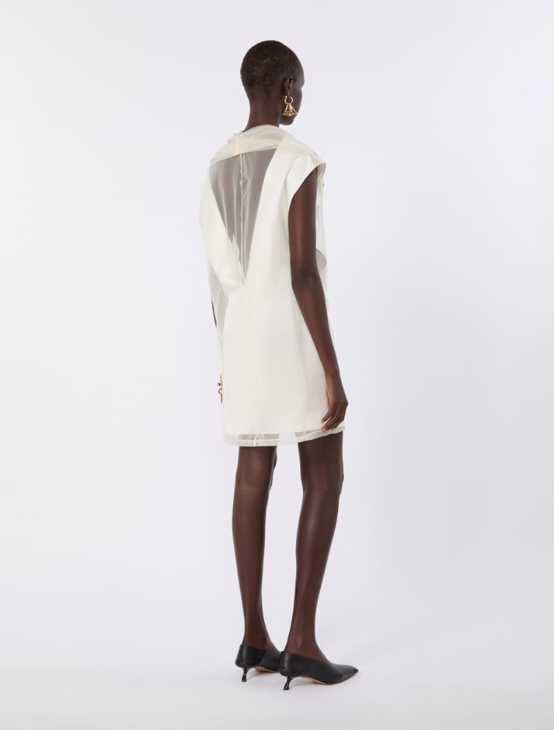 Short, stretch jersey dress - WHITE - Sportmax - 3