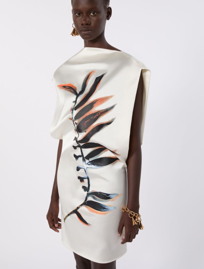 Short, stretch jersey dress - WHITE - Sportmax - 4