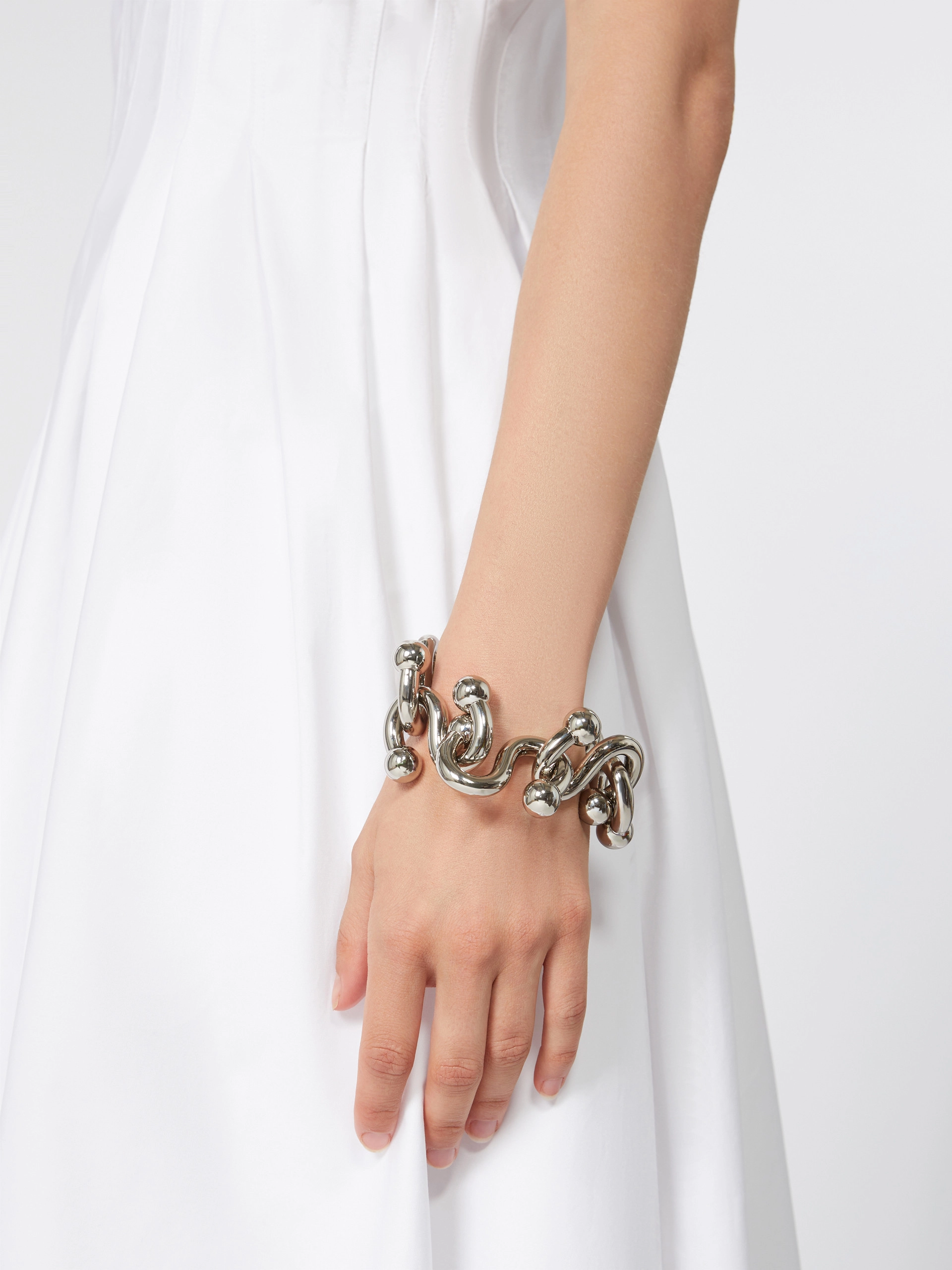 Metallic bracelet - SILVER - Sportmax - 3