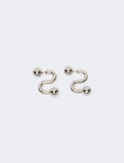 Metallic earrings - SILVER - Sportmax - 1