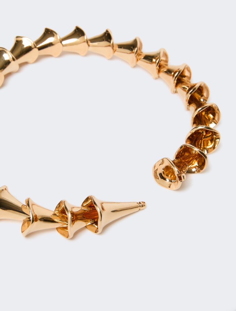 Choker necklace with floral elements - GOLD - Sportmax - 2