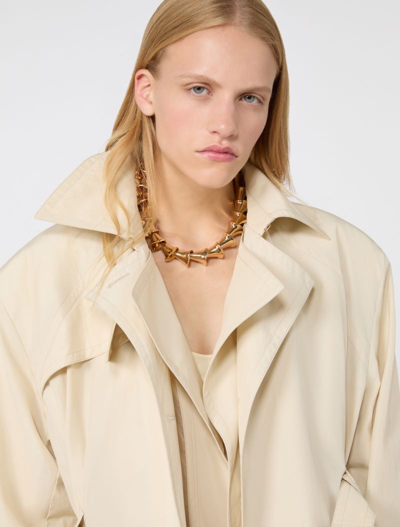 Choker necklace with floral elements - GOLD - Sportmax - 3