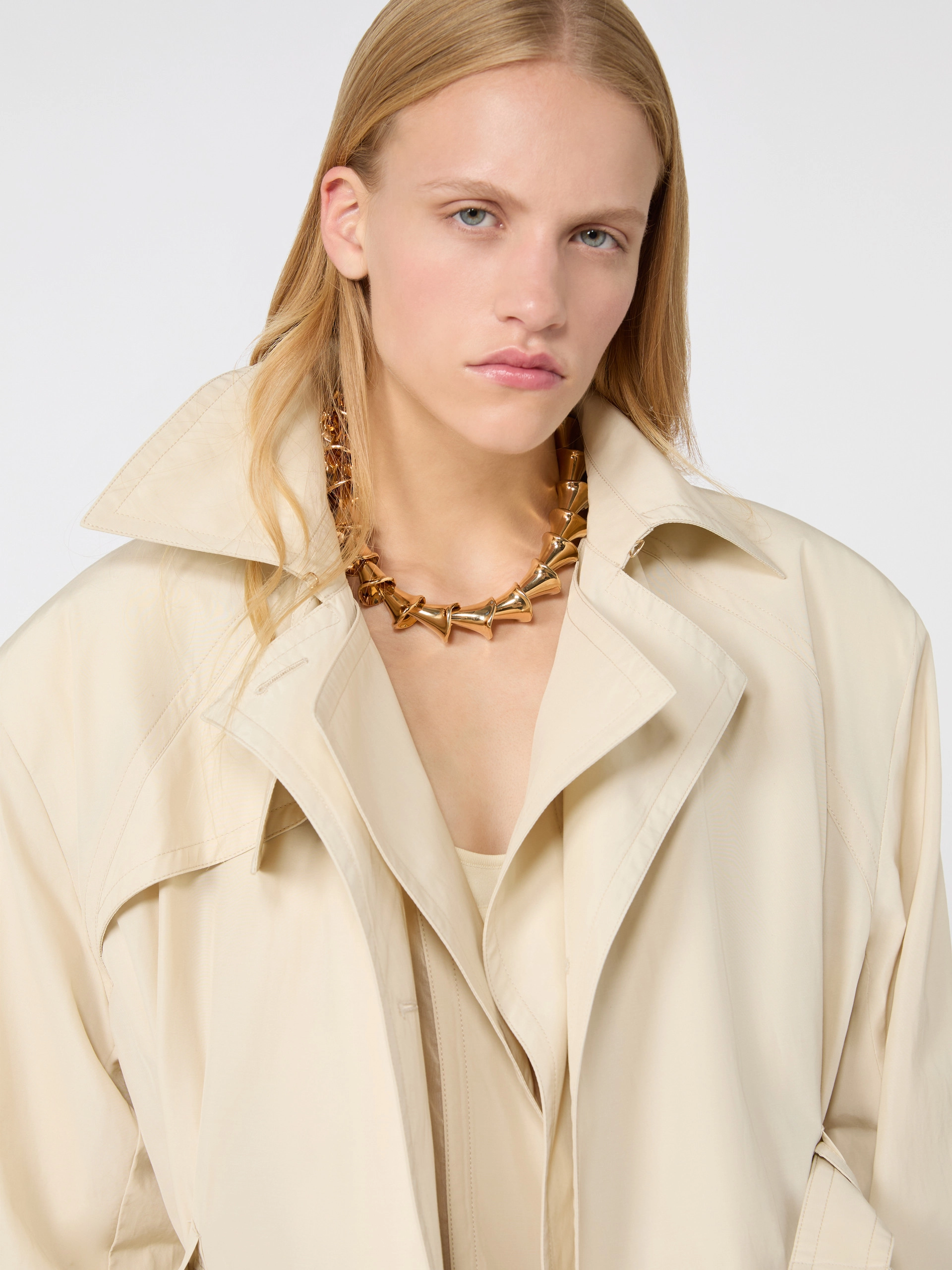 Choker necklace with floral elements - GOLD - Sportmax - 4
