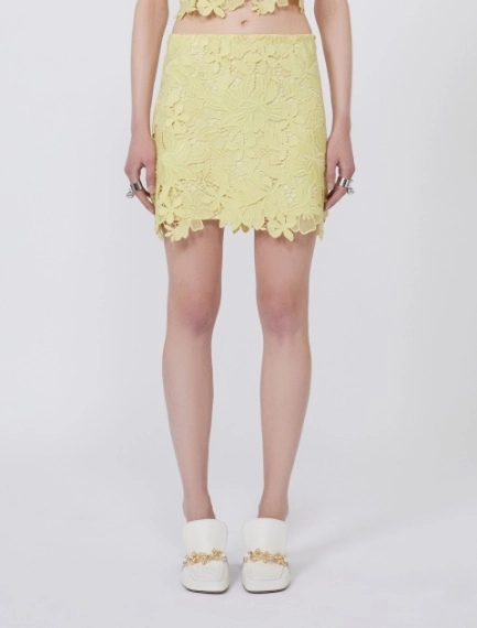 Floral macramé skirt - LEMON - Sportmax - 2