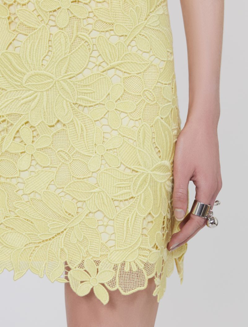 Floral macramé skirt - LEMON - Sportmax - 4