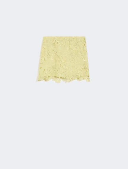 Jupe en macramé fleuri - CITRON - Sportmax