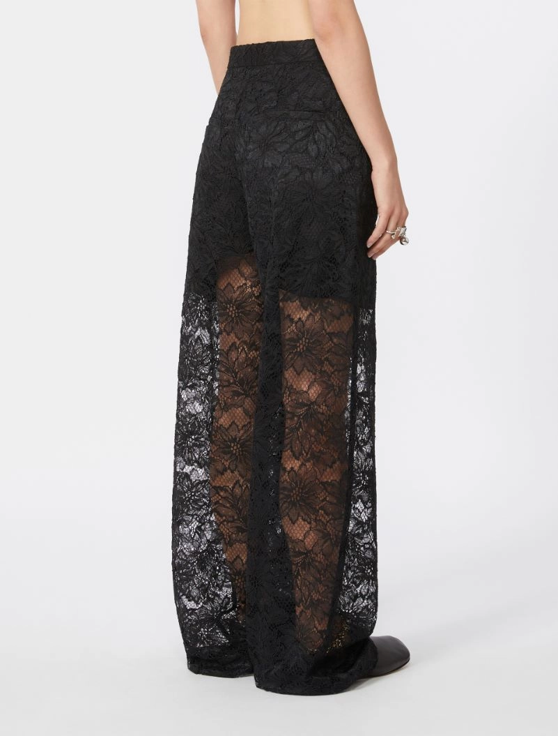 Lace trousers - BLACK - Sportmax - 3
