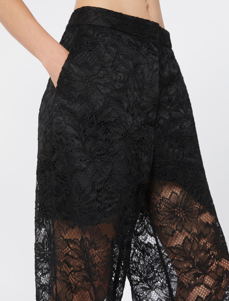 Lace trousers - BLACK - Sportmax - 4