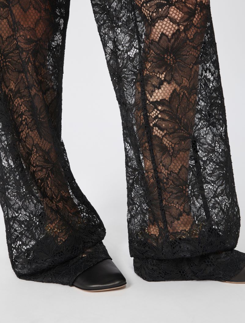 Lace trousers - BLACK - Sportmax - 5