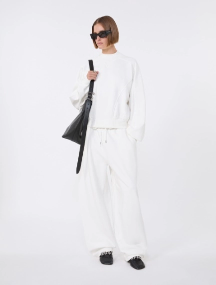 Fleece trousers - IVORY - Sportmax