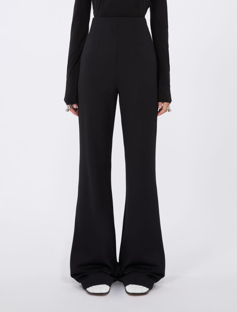 Pantalone flare in jersey stretch - NERO - Sportmax - 2