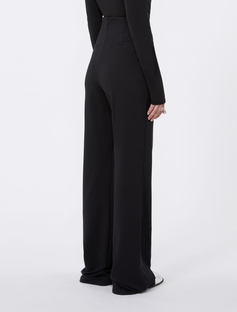 Pantalone flare in jersey stretch - NERO - Sportmax - 3
